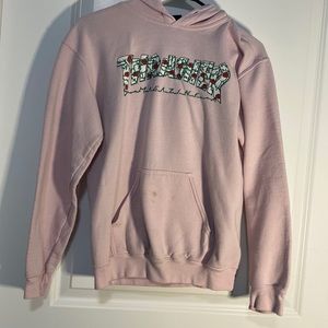 pink thrasher hoodie